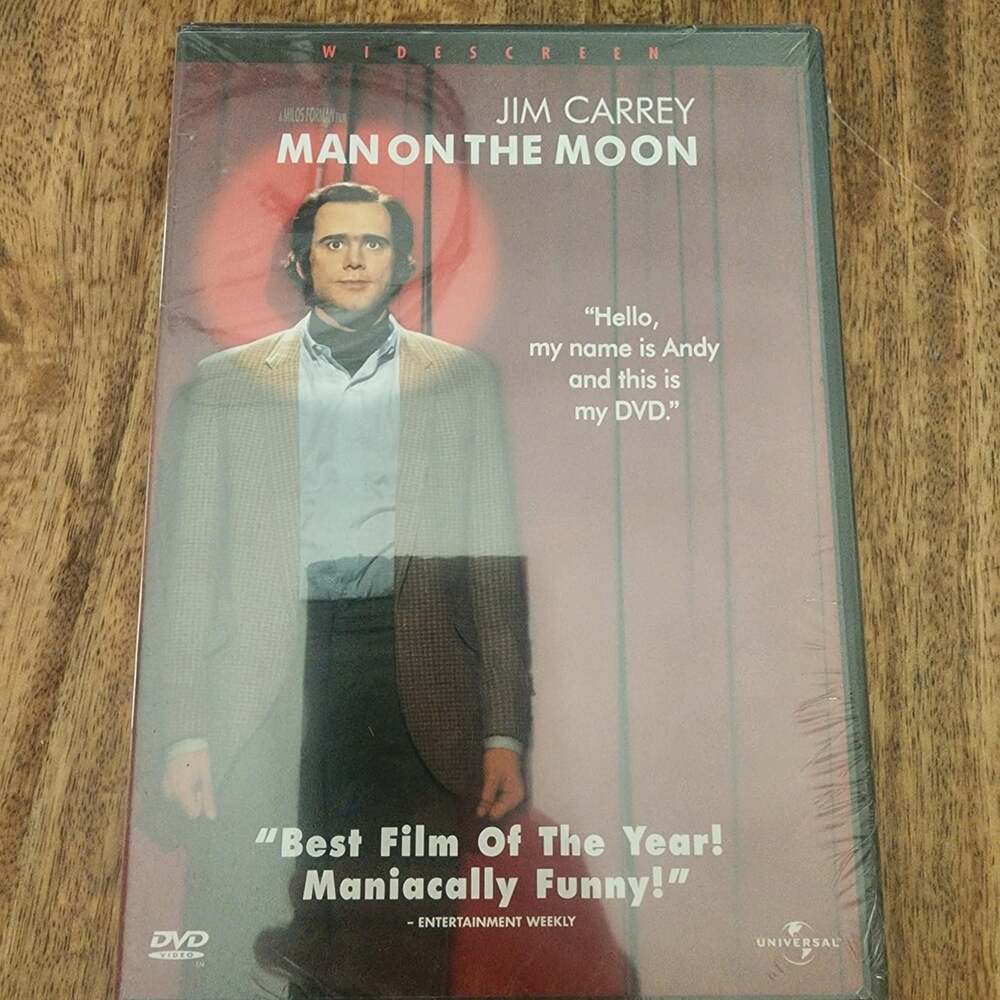 Man On The Moon DVD Widescreen Jim Carrey R Comedy Drama Universal New Sealed
